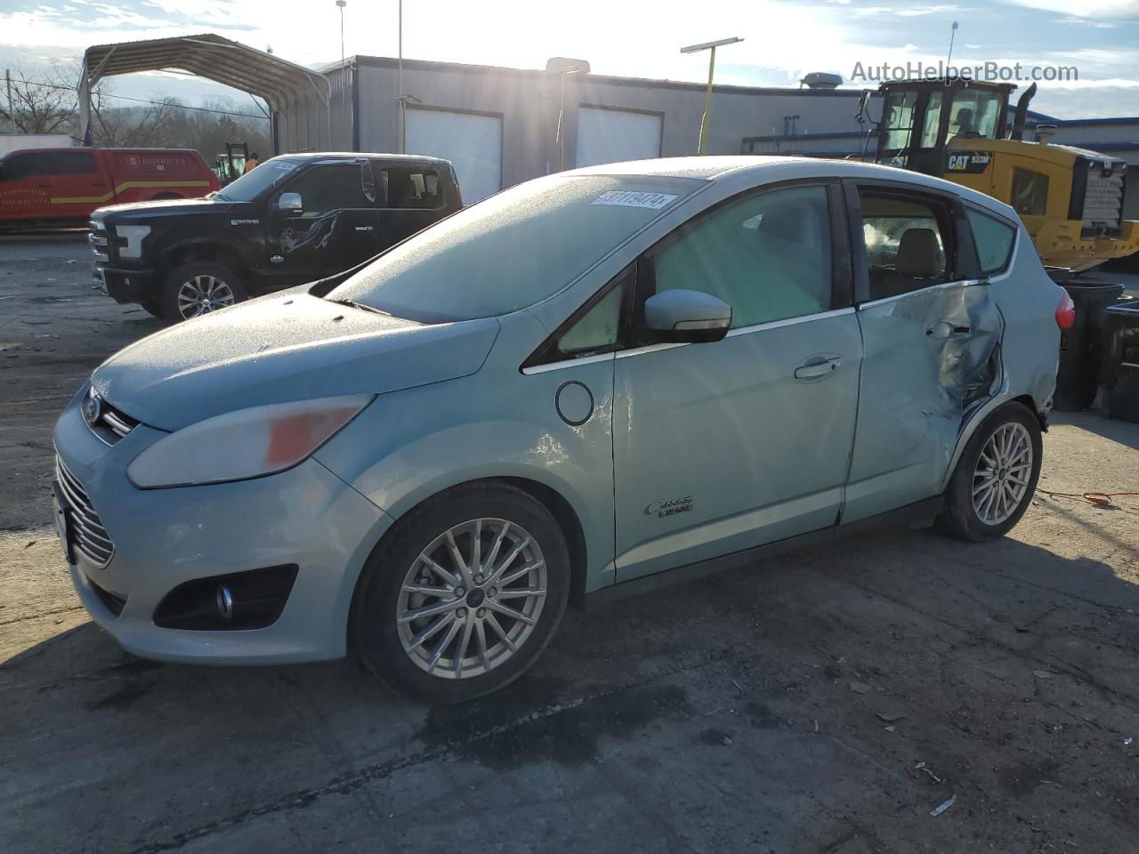 2014 Ford C-max Premium Blue vin: 1FADP5CU3EL520231