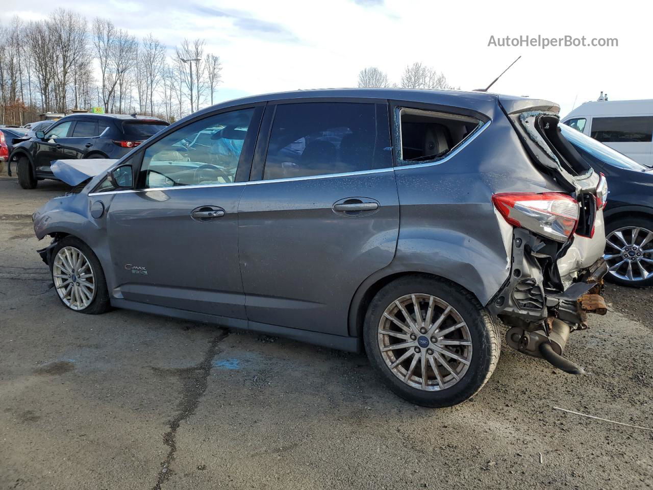 2013 Ford C-max Premium Gray vin: 1FADP5CU4DL508443