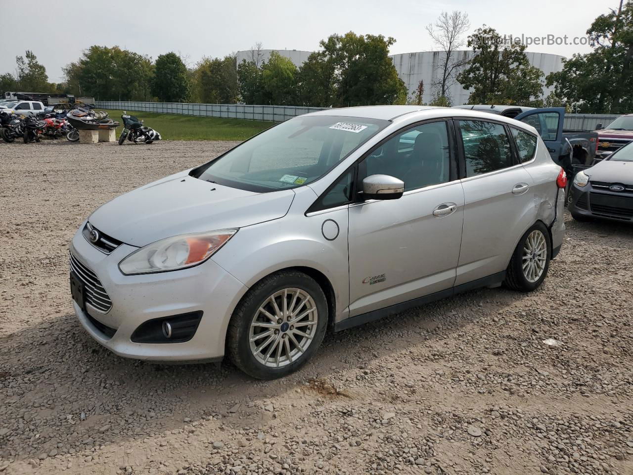 2014 Ford C-max Premium Silver vin: 1FADP5CU4EL503826