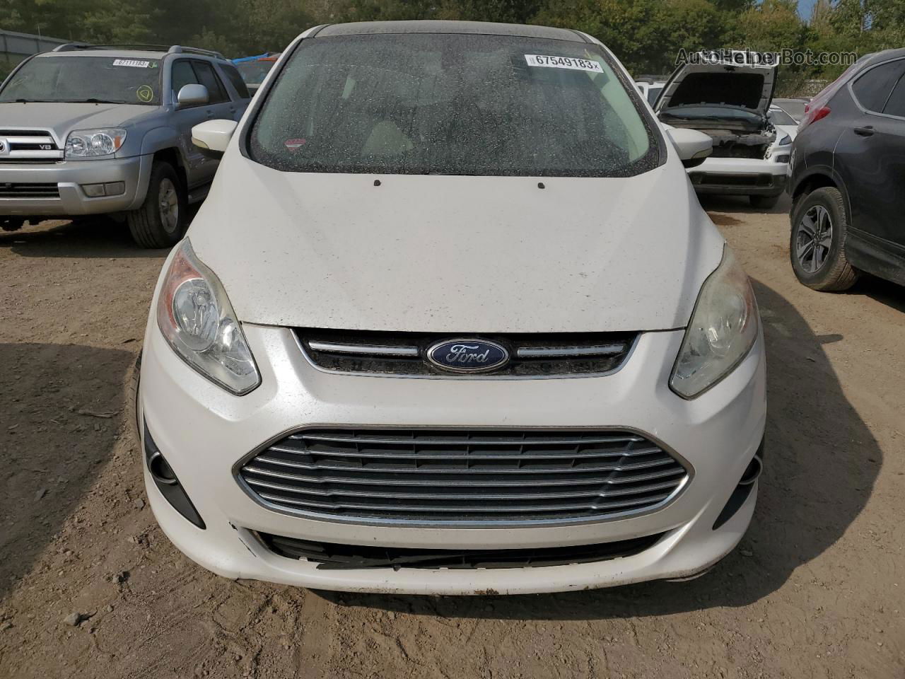 2013 Ford C-max Premium White vin: 1FADP5CU5DL503333