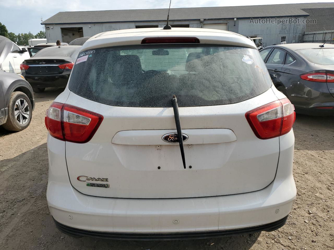 2013 Ford C-max Premium White vin: 1FADP5CU5DL503333