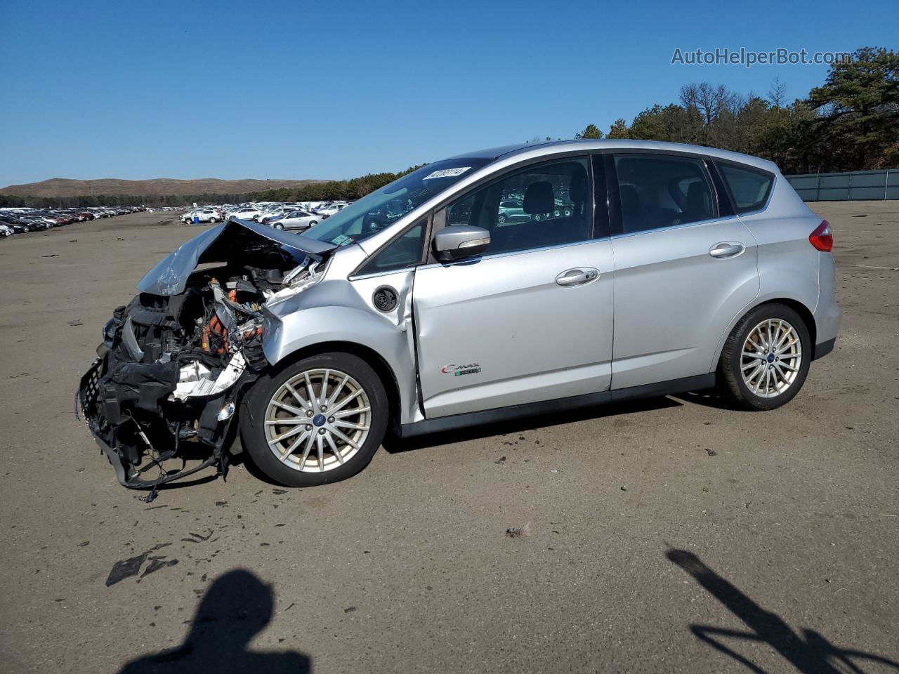 2013 Ford C-max Premium Silver vin: 1FADP5CU5DL524134