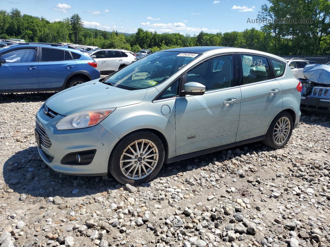 2013 Ford C-max Premium Blue vin: 1FADP5CU6DL534302