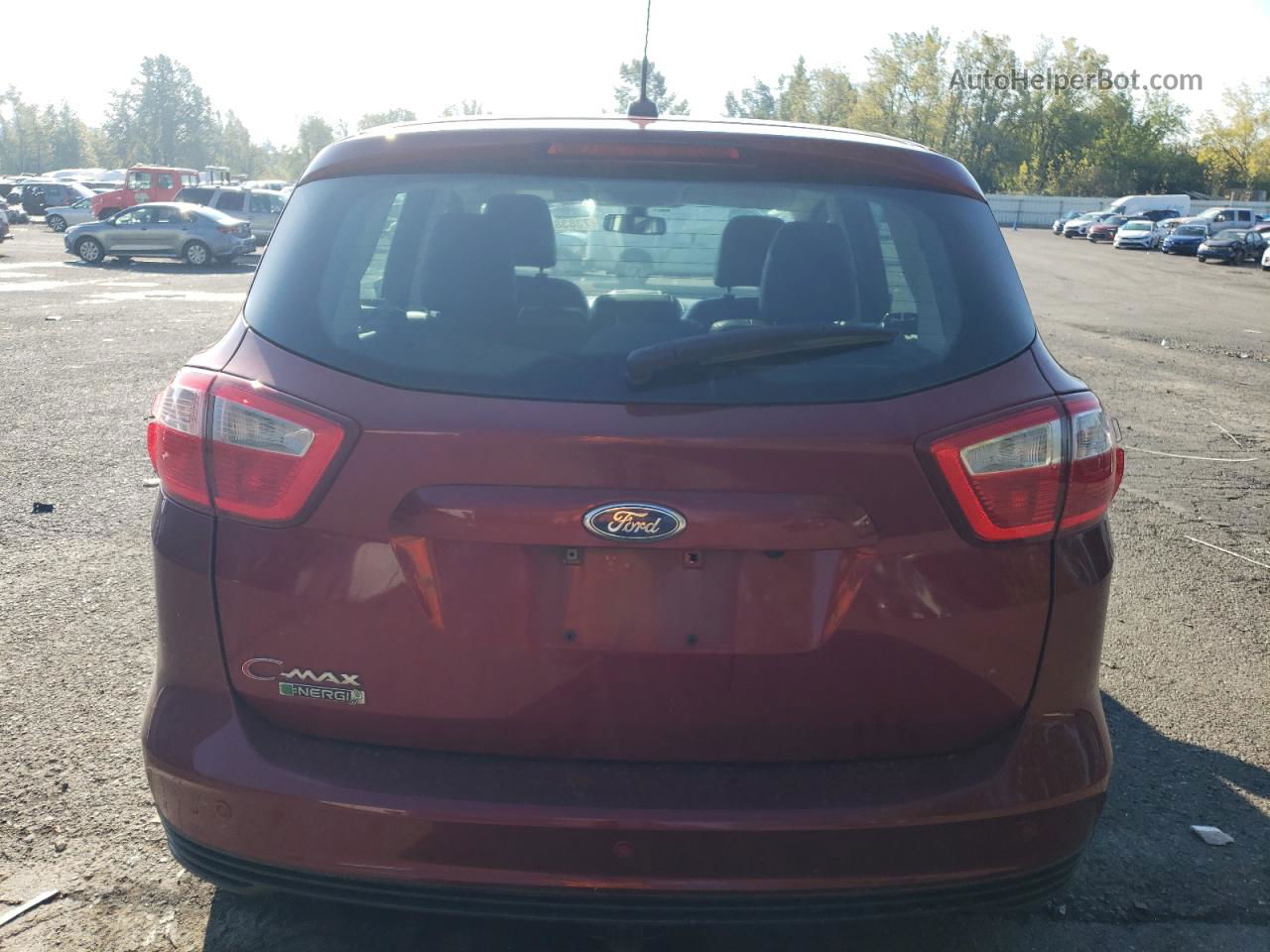 2013 Ford C-max Premium Red vin: 1FADP5CU6DL543940