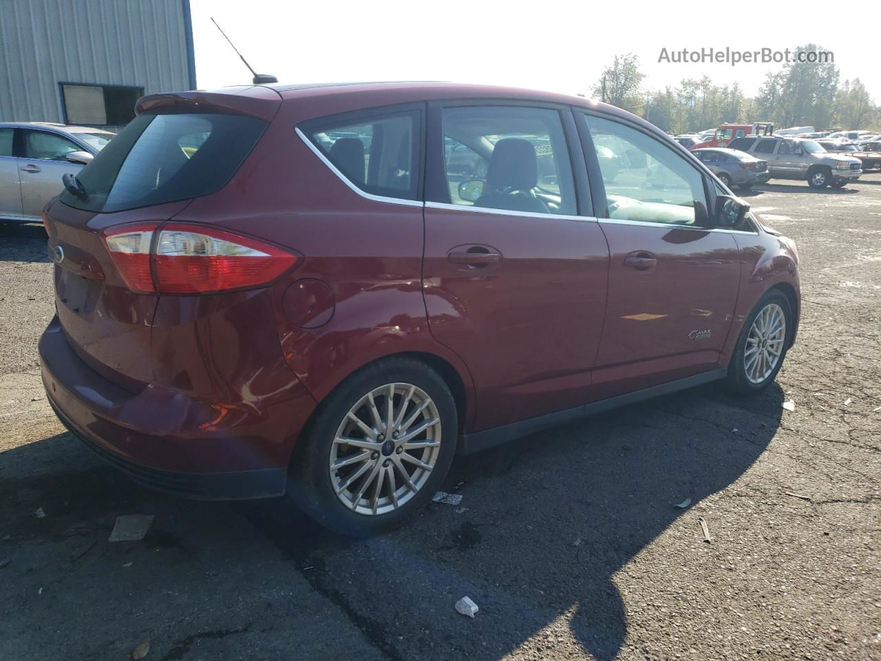 2013 Ford C-max Premium Red vin: 1FADP5CU6DL543940