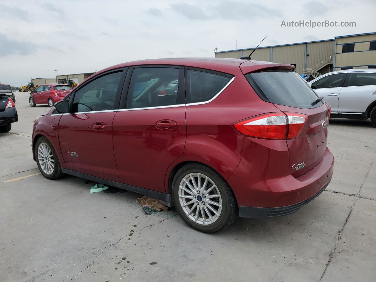 2014 Ford C-max Premium Red vin: 1FADP5CU6EL500572