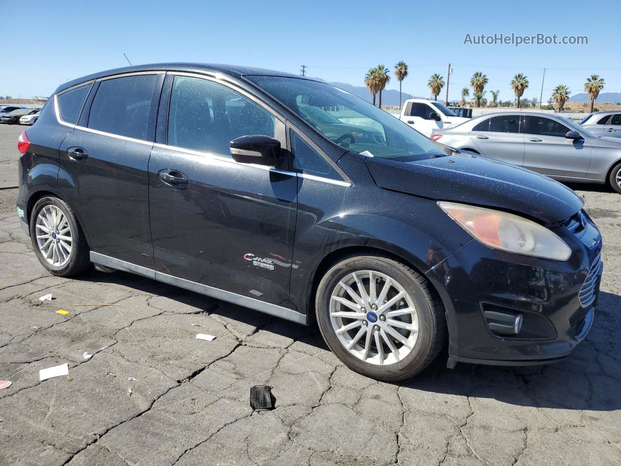 2014 Ford C-max Premium Black vin: 1FADP5CU6EL502404