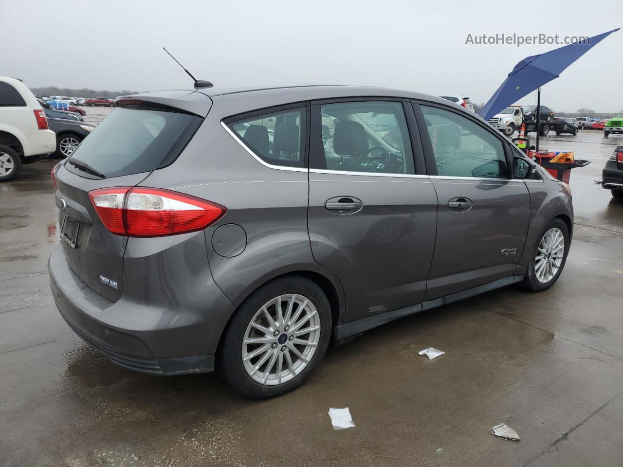 2014 Ford C-max Premium Серый vin: 1FADP5CU6EL511328