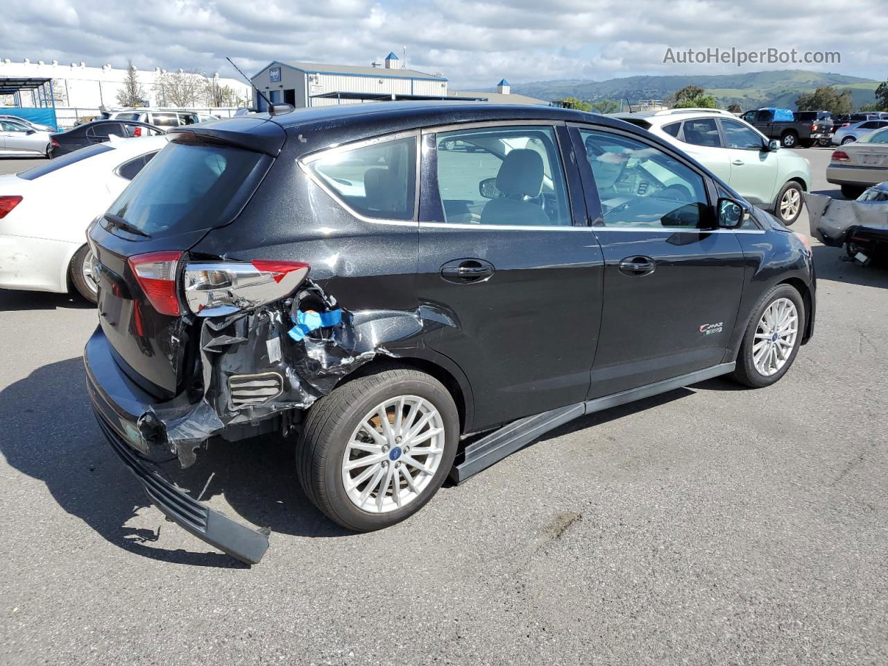 2014 Ford C-max Premium Black vin: 1FADP5CU6EL512351