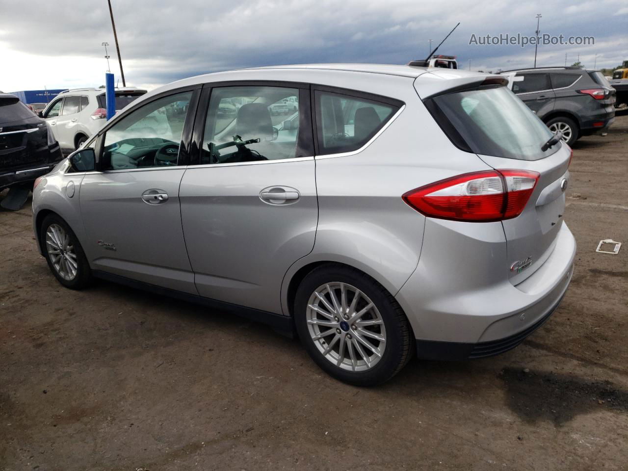 2014 Ford C-max Premium Silver vin: 1FADP5CU6EL517081