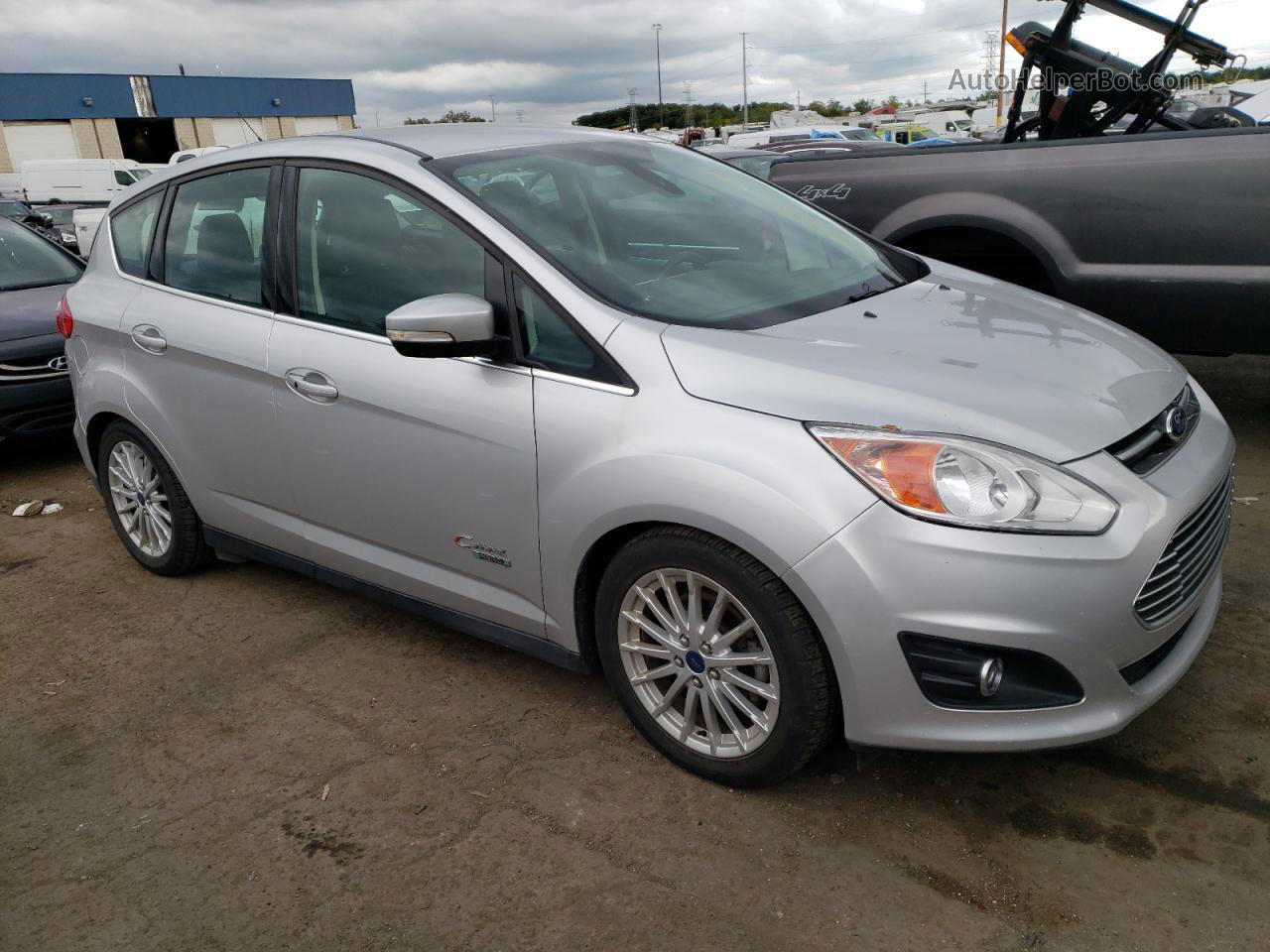 2014 Ford C-max Premium Silver vin: 1FADP5CU6EL517081