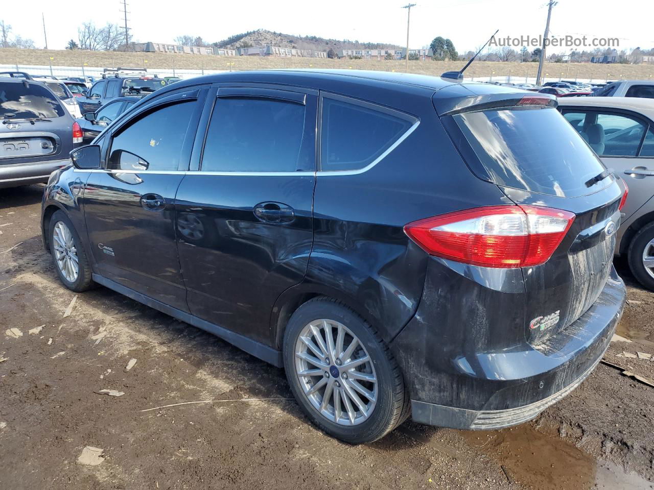 2014 Ford C-max Premium Black vin: 1FADP5CU6EL519073