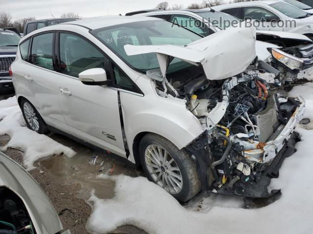 2014 Ford C-max Premium White vin: 1FADP5CU6EL520241