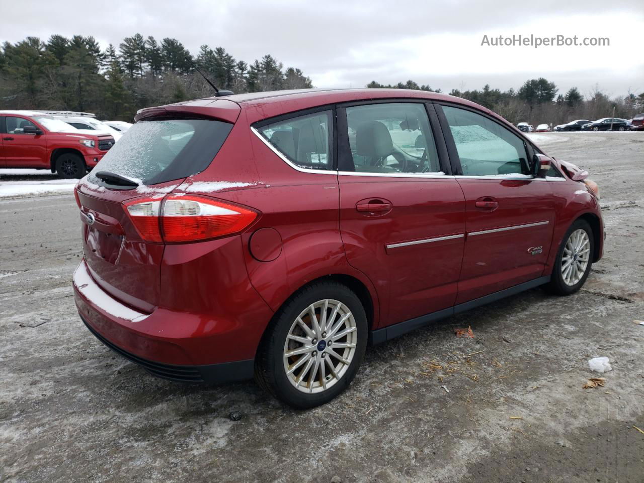 2013 Ford C-max Premium Red vin: 1FADP5CU7DL531182