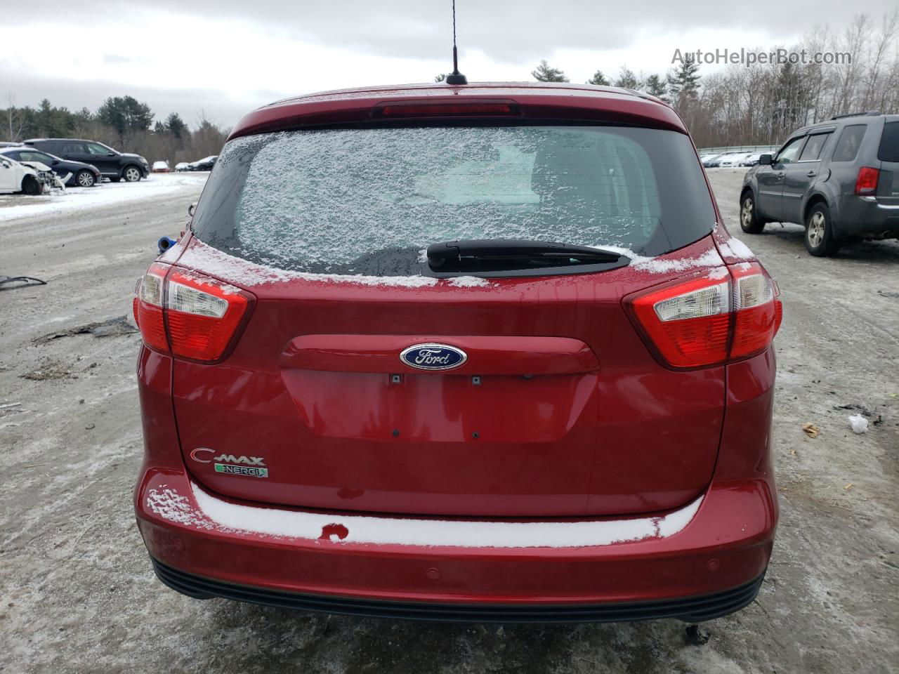 2013 Ford C-max Premium Red vin: 1FADP5CU7DL531182