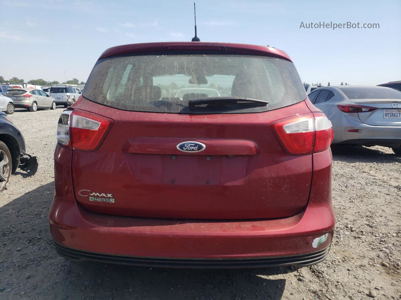 2013 Ford C-max Premium Red vin: 1FADP5CU7DL542179