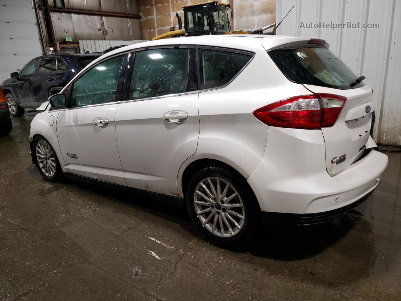 2013 Ford C-max Premium White vin: 1FADP5CU7DL554011