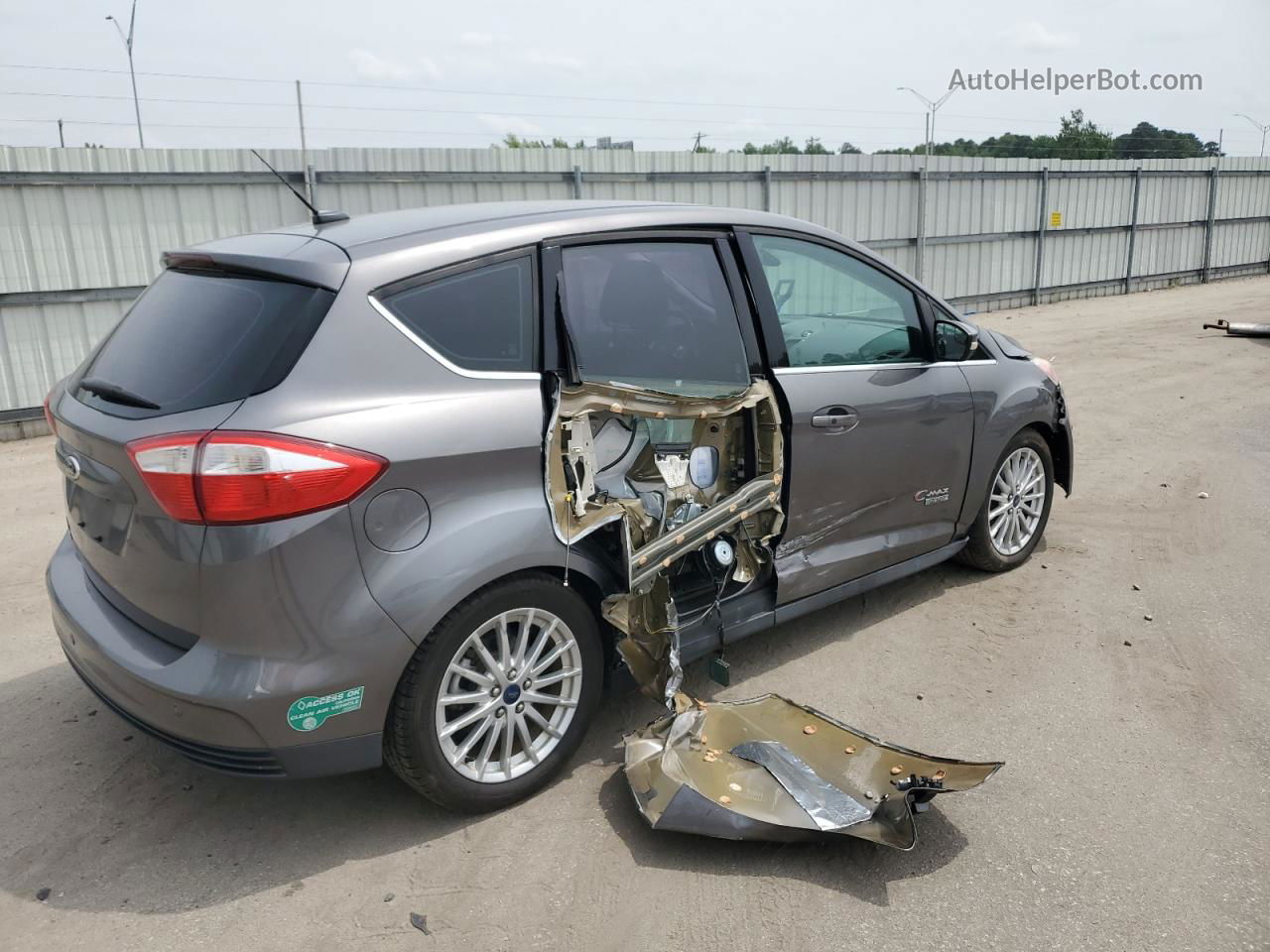 2014 Ford C-max Premium Серый vin: 1FADP5CU7EL503982