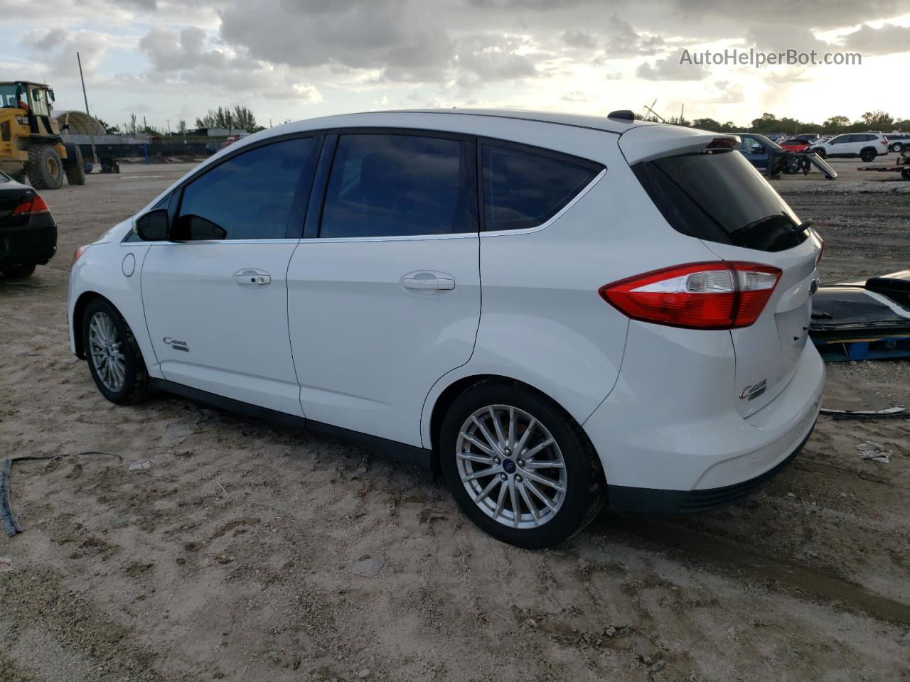 2014 Ford C-max Premium White vin: 1FADP5CU7EL504033