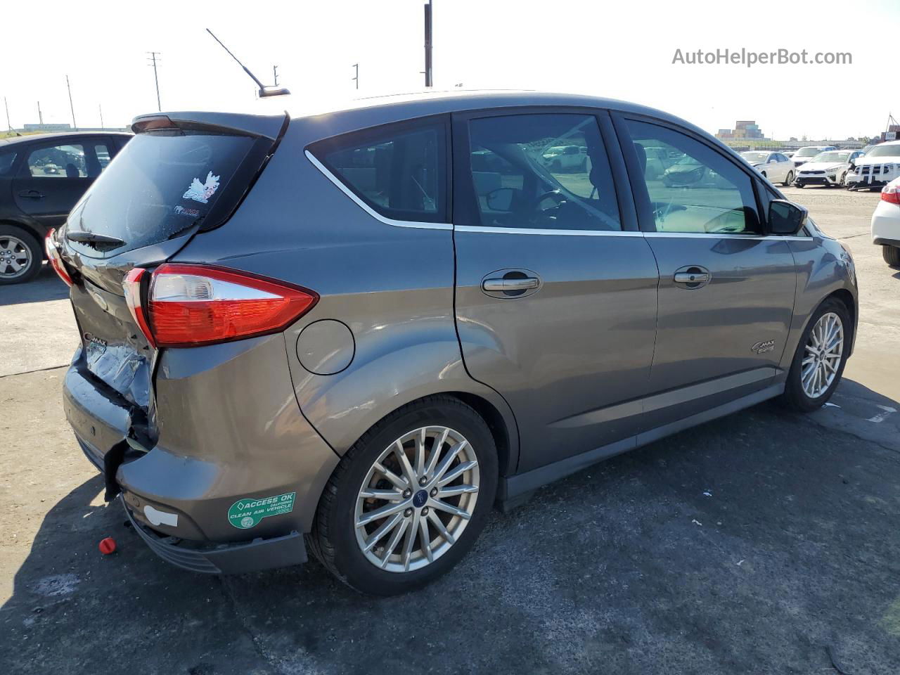 2014 Ford C-max Premium Silver vin: 1FADP5CU7EL508423