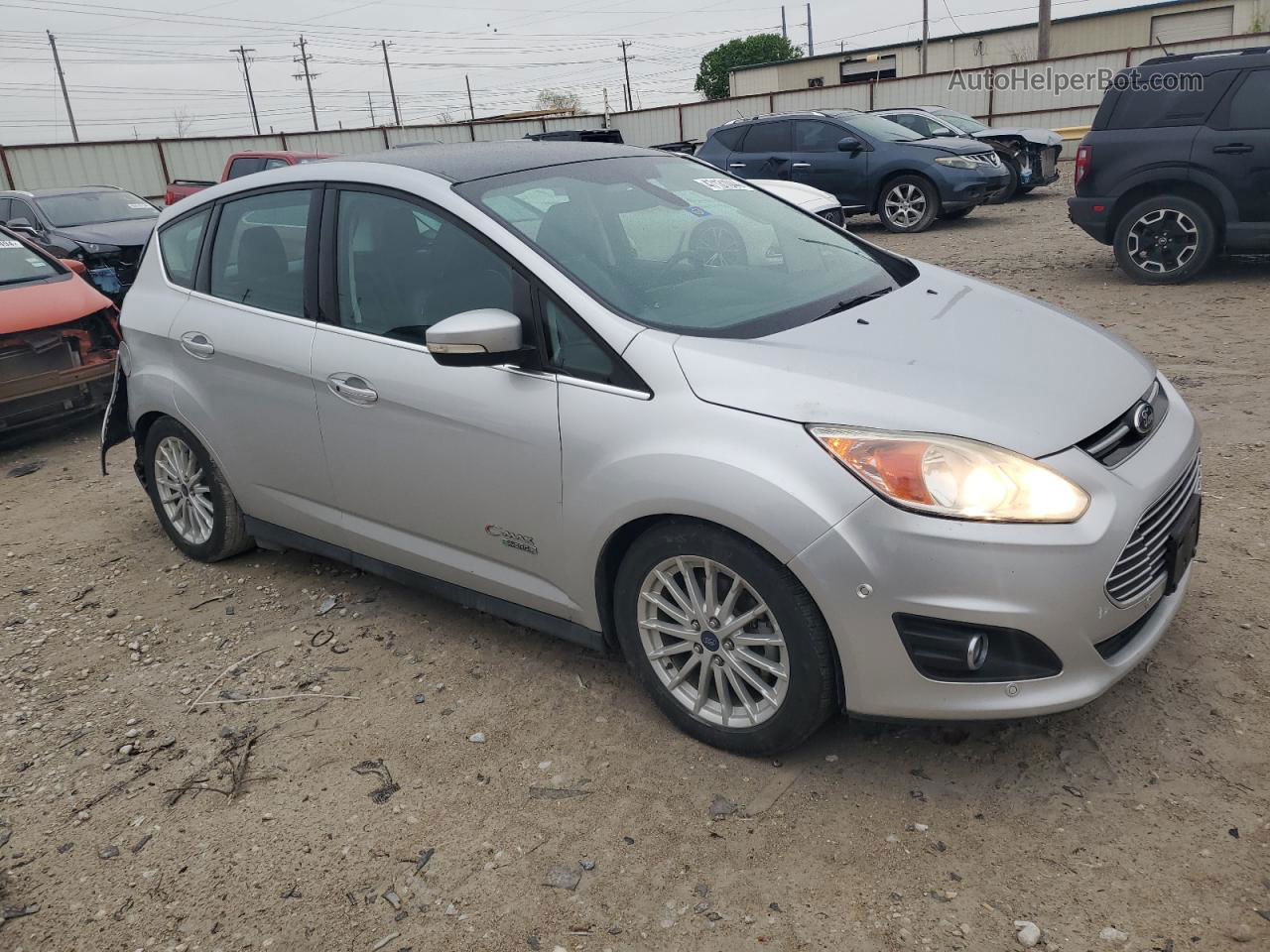 2014 Ford C-max Premium Silver vin: 1FADP5CU7EL513217