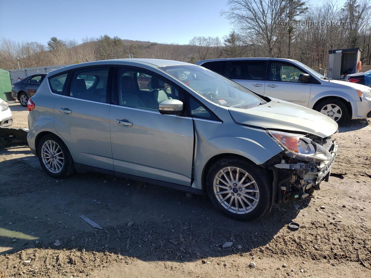 2014 Ford C-max Premium Turquoise vin: 1FADP5CU7EL516649