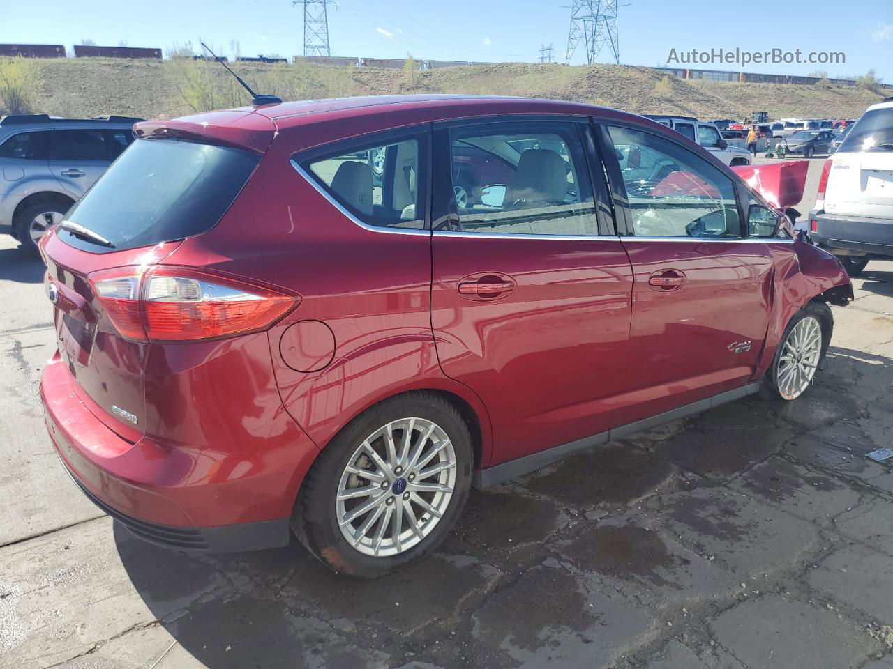 2013 Ford C-max Premium Белый vin: 1FADP5CU8DL543776