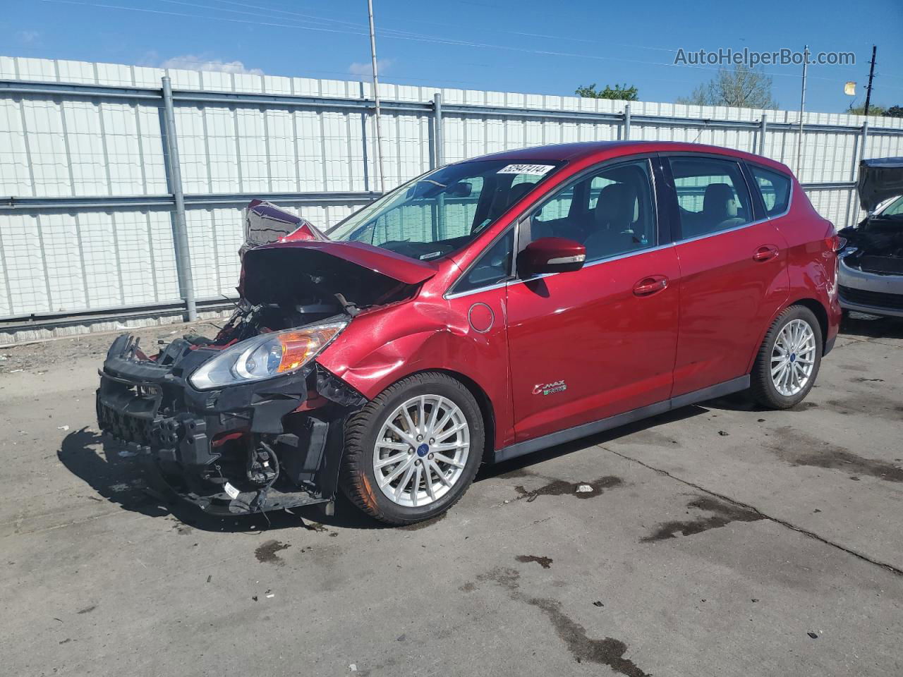 2013 Ford C-max Premium White vin: 1FADP5CU8DL543776