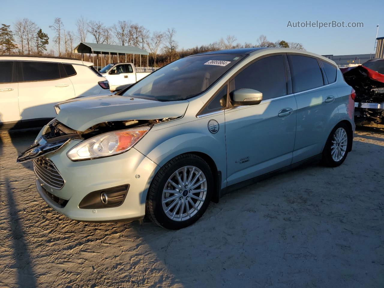 2014 Ford C-max Premium Blue vin: 1FADP5CU8EL503876