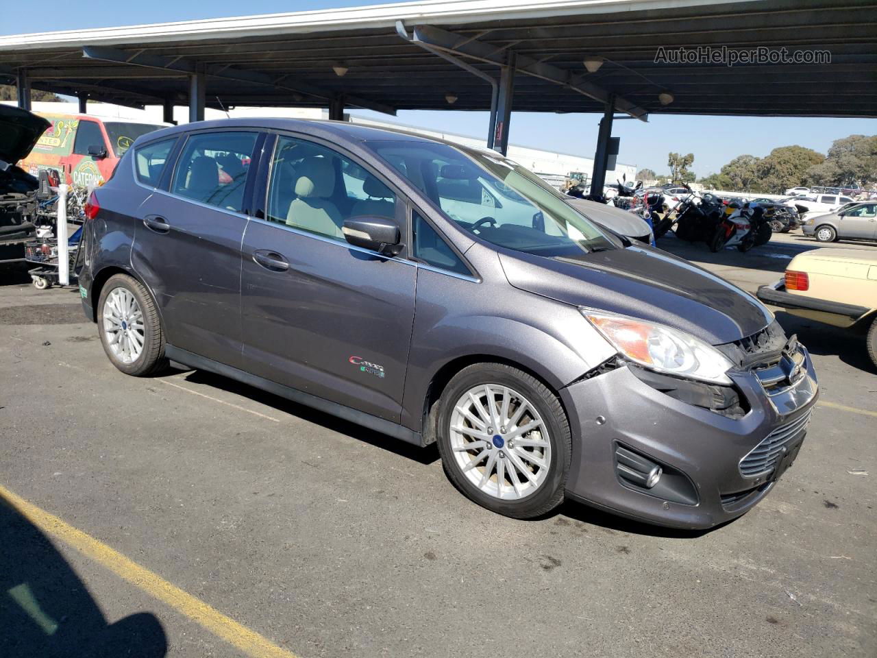 2014 Ford C-max Premium Gray vin: 1FADP5CU8EL510696