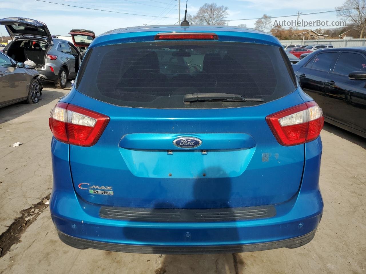 2014 Ford C-max Premium Blue vin: 1FADP5CU8EL520919