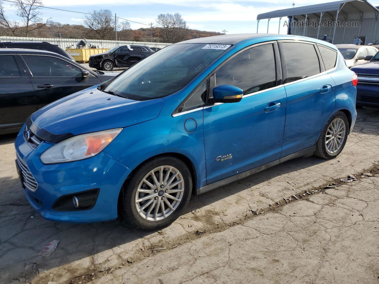 2014 Ford C-max Premium Blue vin: 1FADP5CU8EL520919