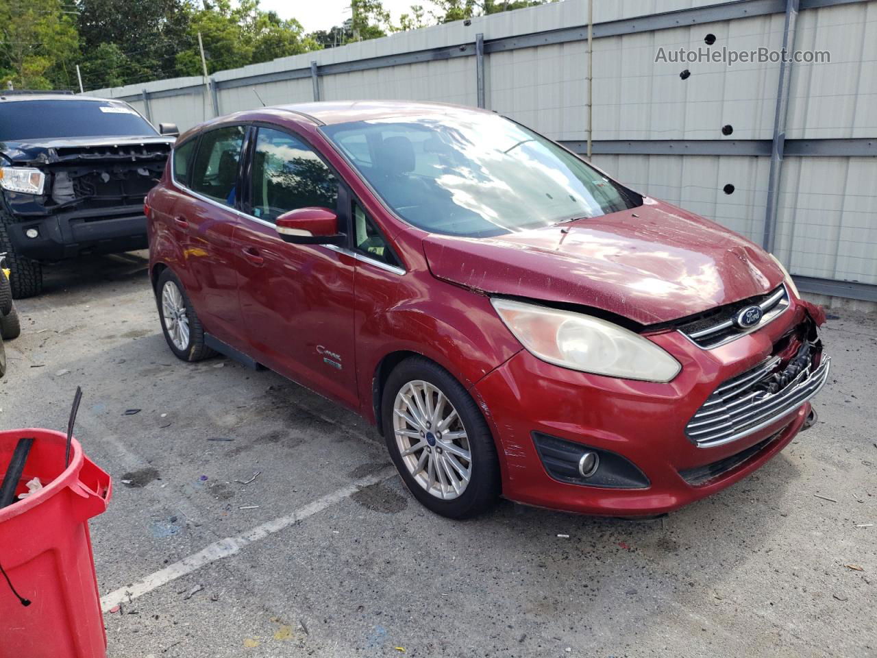 2013 Ford C-max Premium Maroon vin: 1FADP5CU9DL500242