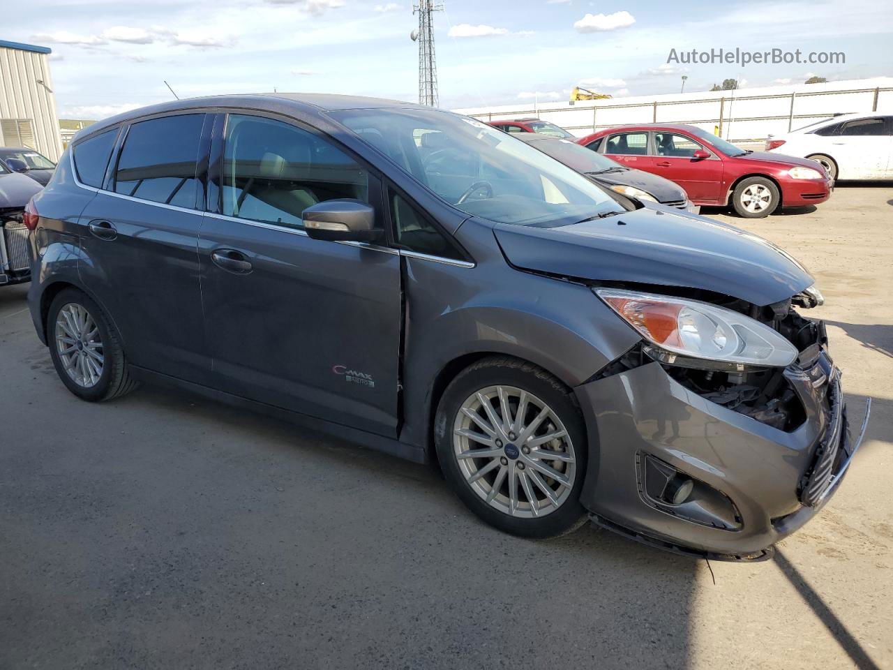 2013 Ford C-max Premium Gray vin: 1FADP5CU9DL549263