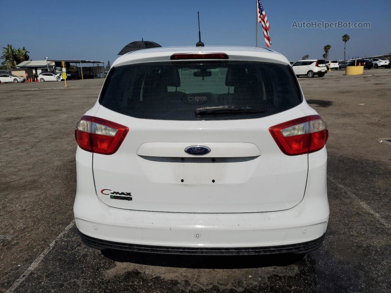 2014 Ford C-max Premium White vin: 1FADP5CU9EL500646