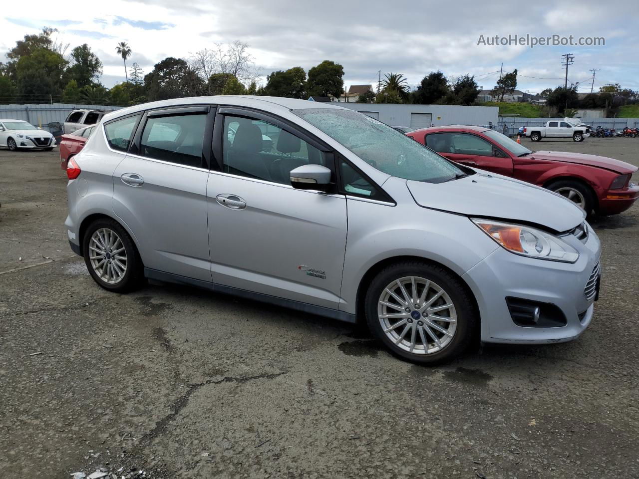 2014 Ford C-max Premium Silver vin: 1FADP5CU9EL510299