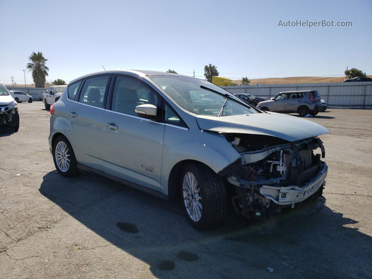 2014 Ford C-max Premium Turquoise vin: 1FADP5CU9EL510691