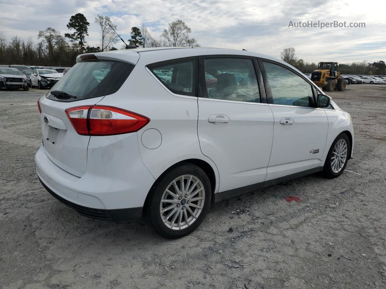 2013 Ford C-max Premium White vin: 1FADP5CUXDL513503