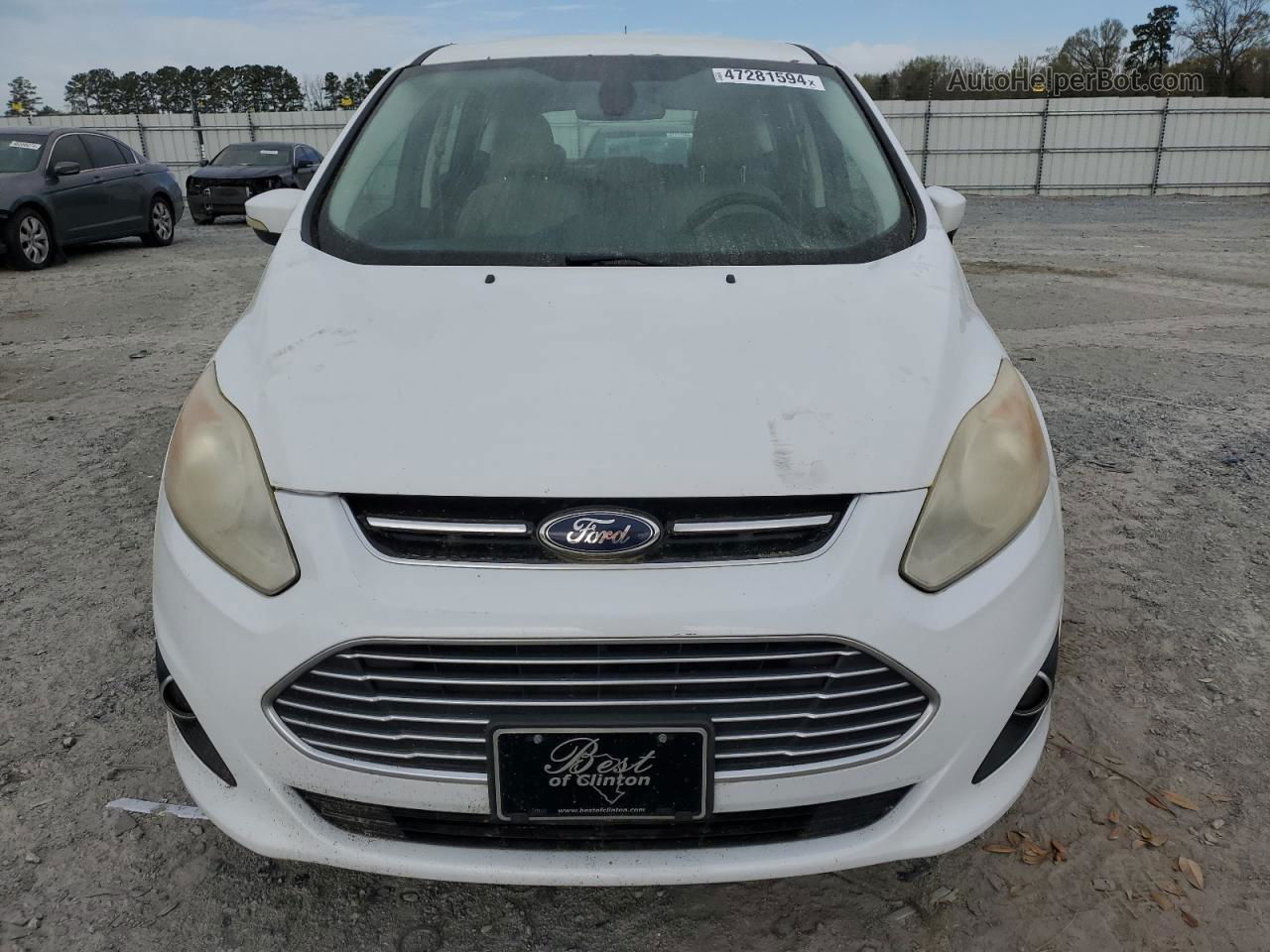 2013 Ford C-max Premium White vin: 1FADP5CUXDL513503