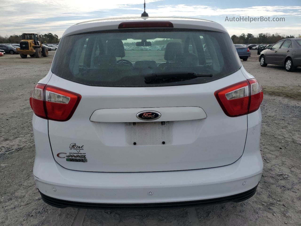 2013 Ford C-max Premium White vin: 1FADP5CUXDL513503