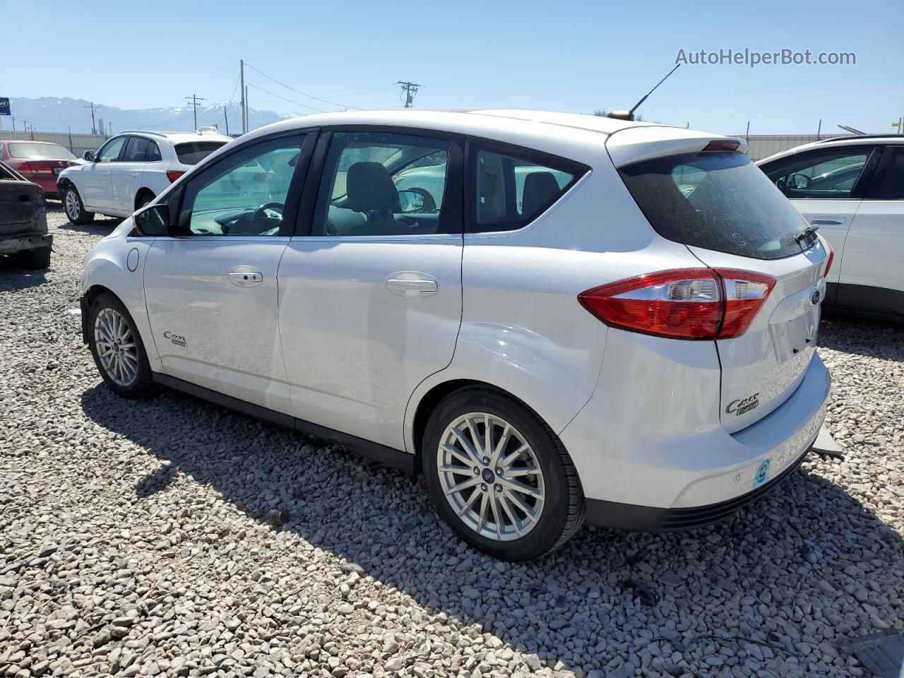 2013 Ford C-max Premium White vin: 1FADP5CUXDL529734