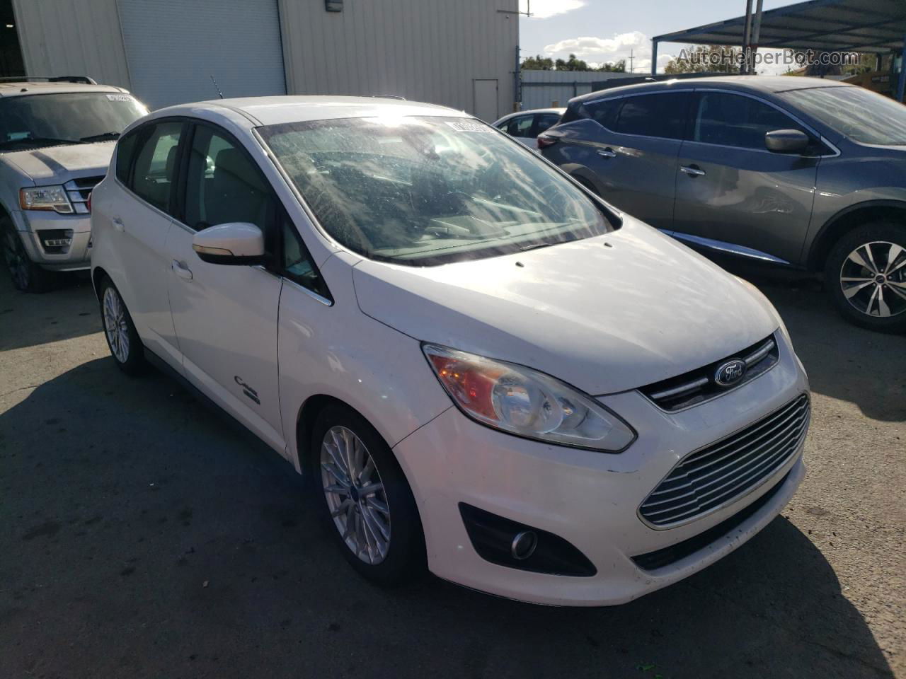 2014 Ford C-max Premium Белый vin: 1FADP5CUXEL503460