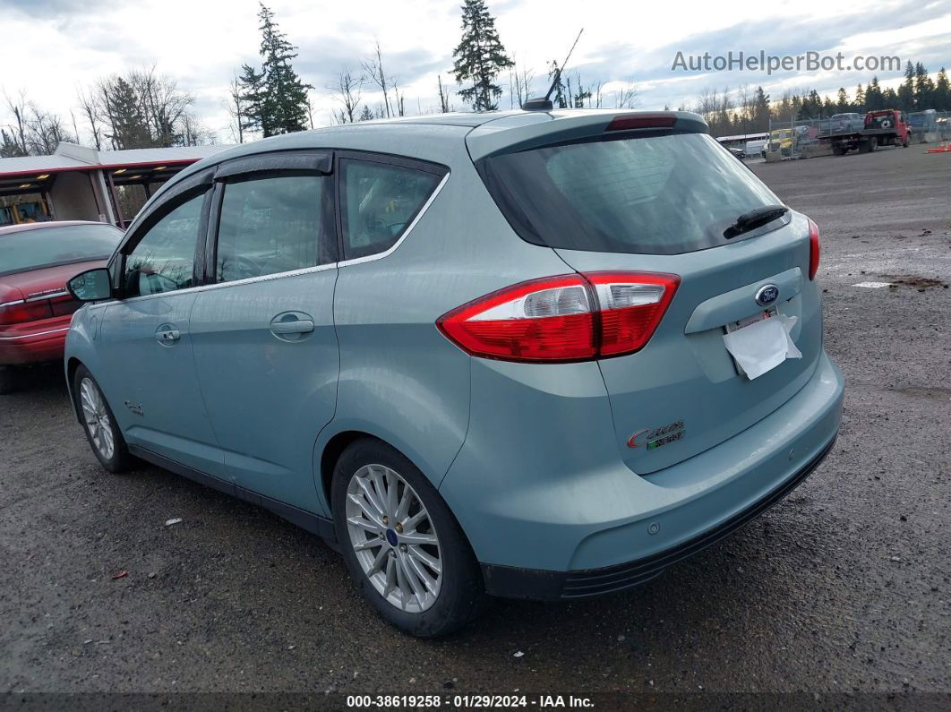 2014 Ford C-max Energi Sel Light Blue vin: 1FADP5CUXEL517200