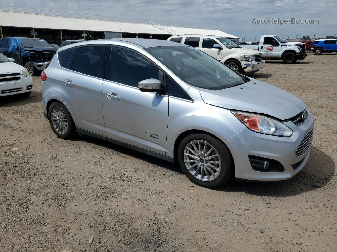 2014 Ford C-max Premium Silver vin: 1FADP5CUXEL521277