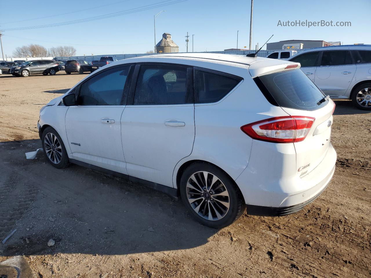 2017 Ford C-max Titanium White vin: 1FADP5DU0HL109727