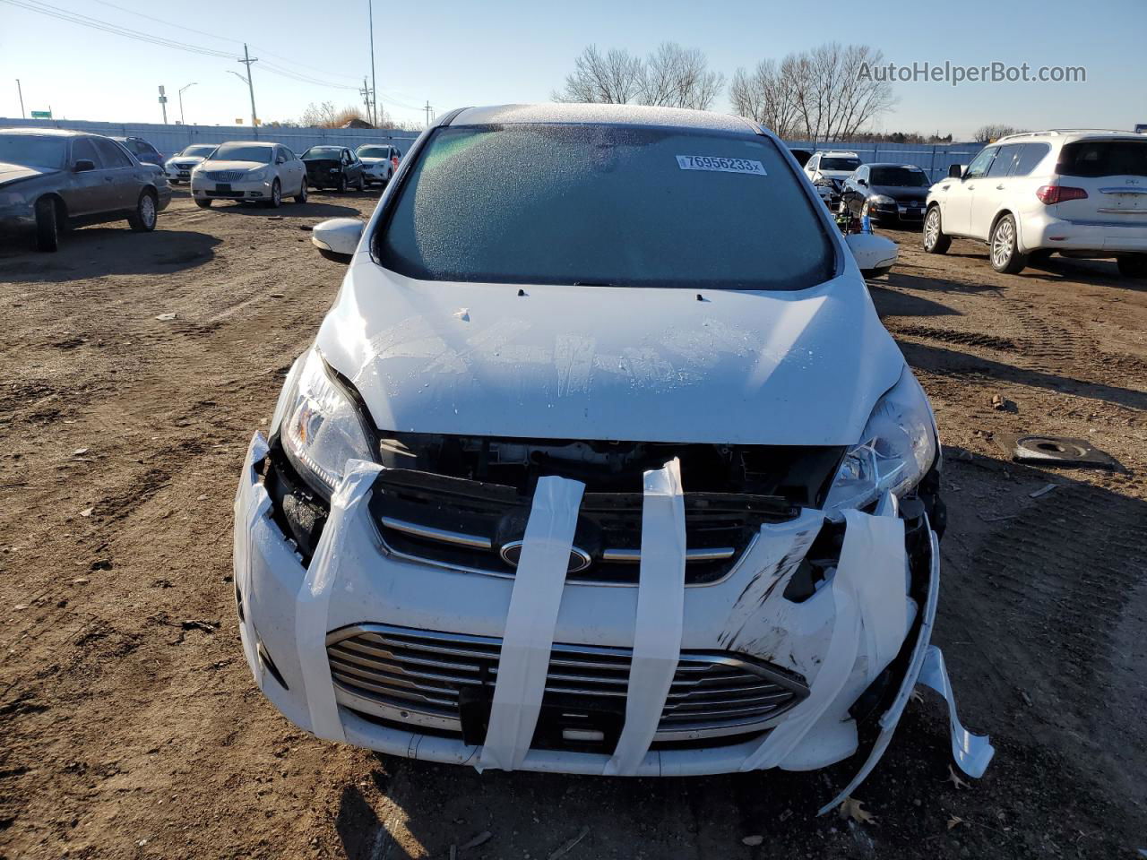 2017 Ford C-max Titanium White vin: 1FADP5DU0HL109727