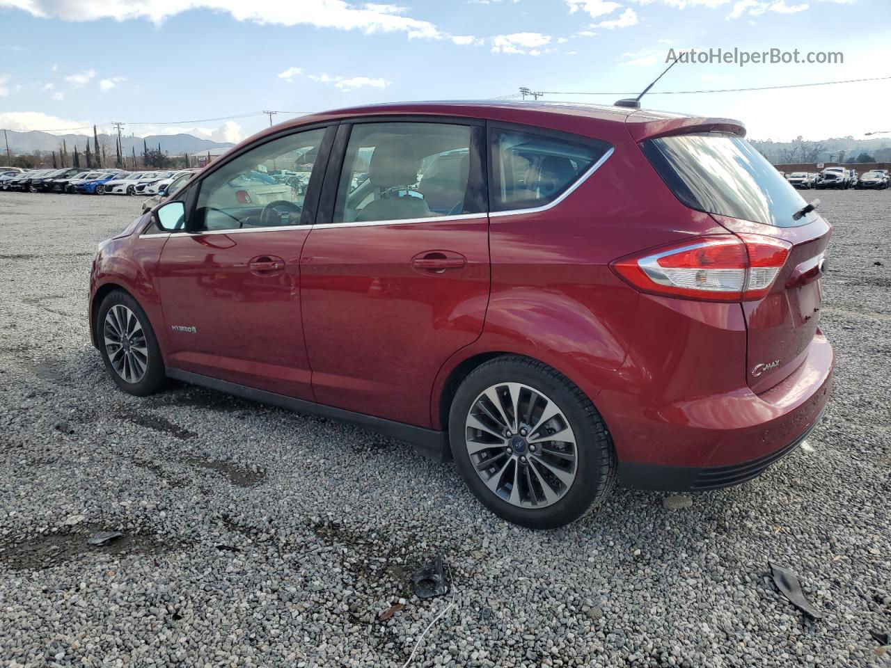 2017 Ford C-max Titanium Burgundy vin: 1FADP5DU0HL115320