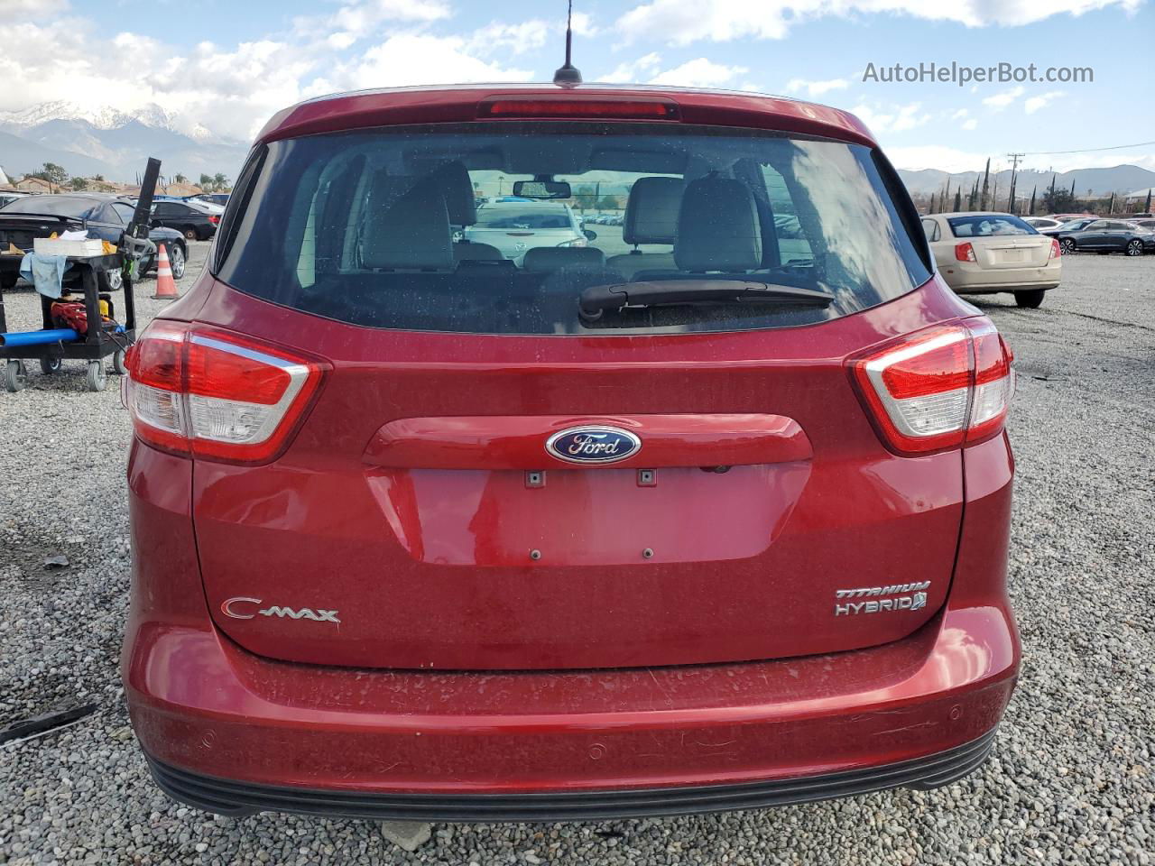 2017 Ford C-max Titanium Burgundy vin: 1FADP5DU0HL115320