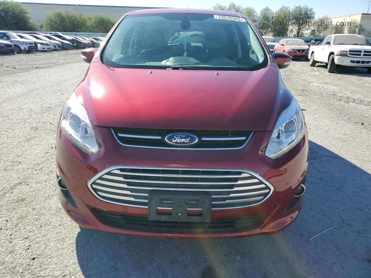 2017 Ford C-max Titanium Red vin: 1FADP5DU1HL116847