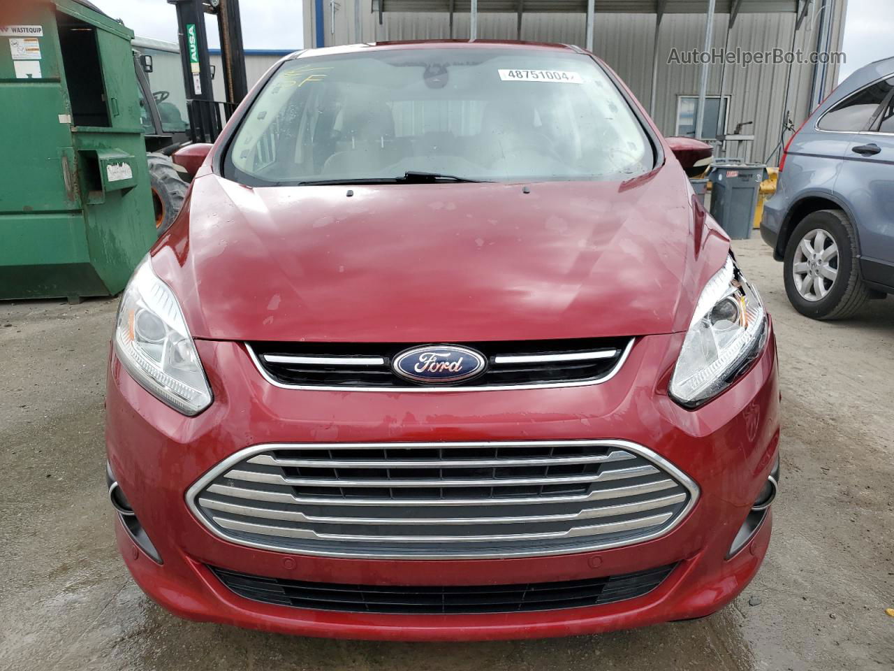 2017 Ford C-max Titanium Maroon vin: 1FADP5DU2HL100219